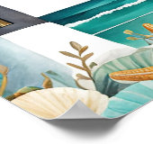 Nautisch vuurtoren Baby shower Poster (Hoek)