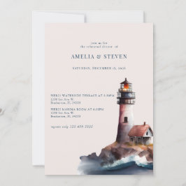 Nautisch, Vuurtoren | Kustgebied | repetitie diner Kaart