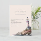 Nautisch, Vuurtoren | Kustgebied | repetitie diner Kaart (Staand voorkant)