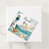 Nautisch vuurtoren Vrijgezellenfeest Bedankjes Labels (In situ)