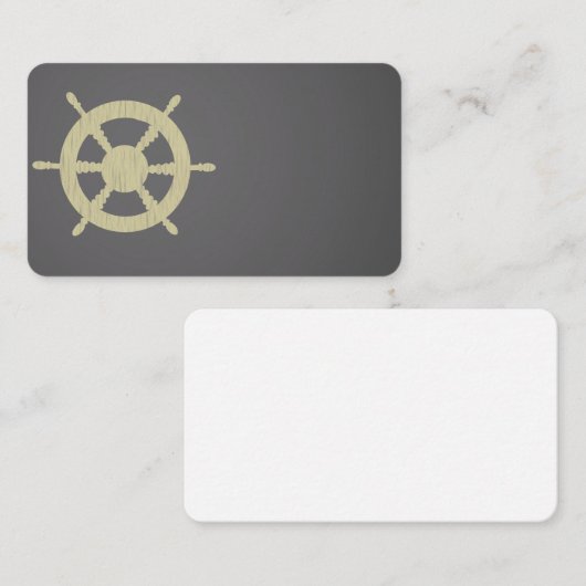 Nautisch, Water, Wiel, Boot, Visitekaartjes (Voorkant / Achterkant)
