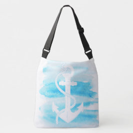 Nautisch - Waterverf Anker (1) - Alle opties Tote Bag