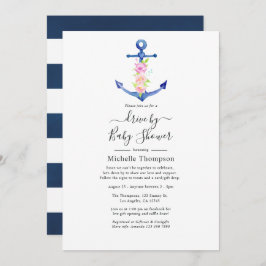 Nautisch waterverf-station met bridal of Baby show Kaart