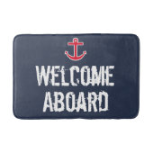 Nautisch Welkom Aboard Bath Mat Rug (Voorkant)