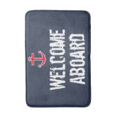 Nautisch Welkom Aboard Bath Mat Rug (Voorkant Verticaal)