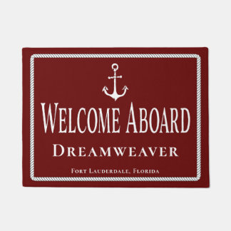 Nautisch Welkomstbord Naam Anchor Doormat Deurmat
