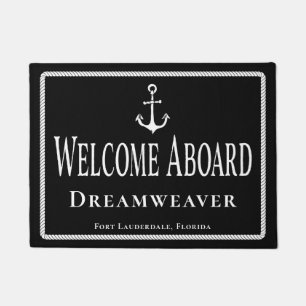 Nautisch Welkomstbord Naam Anchor Doormat Deurmat
