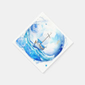 Nautisch welkomstfeest: Boy Baby shower Servet (Hoek)