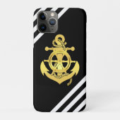 Nautisch wiel/ankerband/goudband Case-Mate iPhone case (Achterkant)