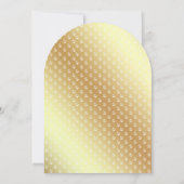 Nautisch wit en gouden ankerboog Baby shower Kaart (Achterkant)