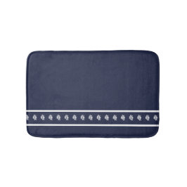 Nautisch Wit op Navy Angelfish Kust Badmat