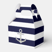 Nautisch wit roos anker bedankdoosjes (Voorkant Zijde)