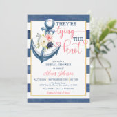 Nautisch Ze binden het knoop Vrijgezellenfeest (P Kaart (Staand voorkant)