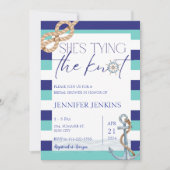 Nautisch Ze bindt het knoop Vrijgezellenfeest Kaart (Voorkant)