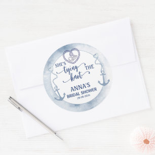 Nautisch Ze Knoopt de Knoop Bruidsmeisjesfeest Ele Ronde Sticker