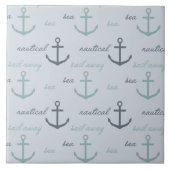 Nautisch Zee Ankers Tegeltje (Voorkant)