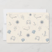 Nautisch Zee Baby shower Kaart (Voorkant)