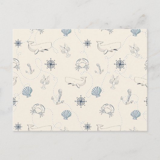 Nautisch Zee Briefkaart (Voorkant)