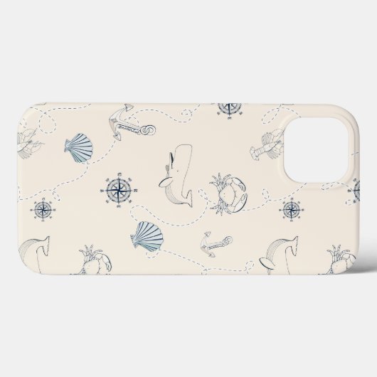 Nautisch Zee Case-Mate iPhone Case (Achterkant (horizontaal))