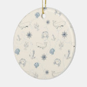 Nautisch Zee Keramisch Ornament (Links)