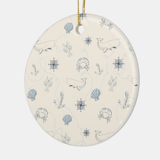 Nautisch Zee Keramisch Ornament (Links)