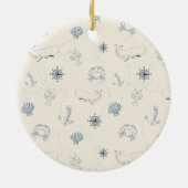 Nautisch Zee Keramisch Ornament (Achterkant)