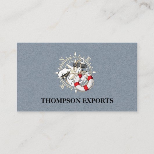 Nautisch | Zee Marine | Scheepvaart Visitekaartje (Voorkant)