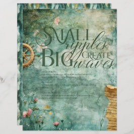 Nautisch Zee Oceaan Onderwater Blauwgroen Scrapboo