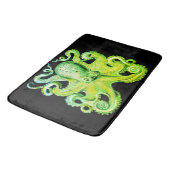 Nautisch zee Octopus badmat groene limoen (Gekanteld)