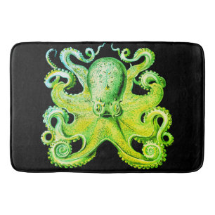Nautisch zee Octopus badmat groene limoen