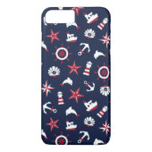 Nautisch Zee Patroon Case-Mate iPhone Case (Achterkant)