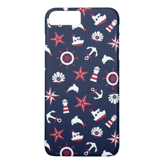 Nautisch Zee Patroon Case-Mate iPhone Case (Achterkant)