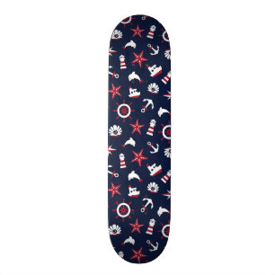 Nautisch Zee Patroon Skateboard