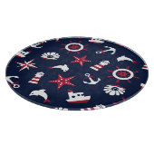 Nautisch Zee Patroon Snijplank (Hoek)