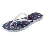 Nautisch Zee Patroon Teenslippers (Schuin)