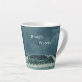 Nautisch Zee Scene Latte Mok (Rechterhoek)