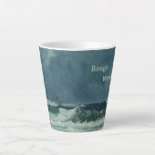 Nautisch Zee Scene Latte Mok (Voorkant)