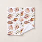 Nautisch Zee Shell Pattern Bad Handdoek (Wasdoekje)