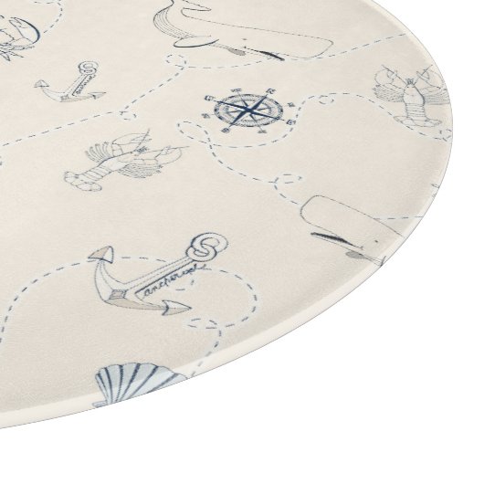 Nautisch Zee Snijplank (Hoek)