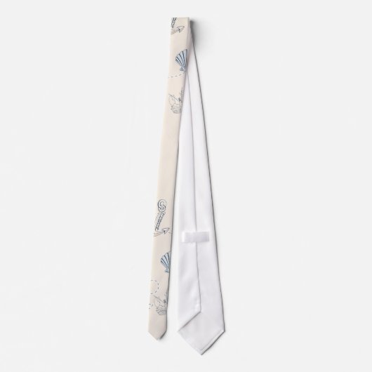 Nautisch Zee Stropdas (Achterkant)