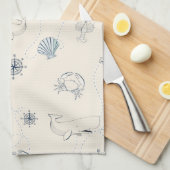 Nautisch Zee Theedoek (Quarter Fold)