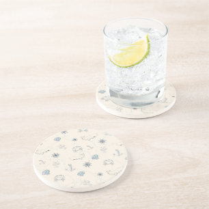 Nautisch Zee Zandsteen Onderzetter