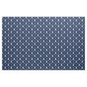 Nautisch zeeanker/wiel/zweefboot silhouet stof (Yard (91,4 cm))