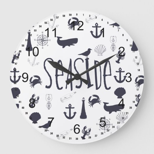 Nautisch zeeoppervlak grote klok (Voorkant)