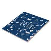 Nautisch zeeoppervlak tegeltje (Zijkant)