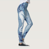 Nautisch zeepaardje en vis leggings (Rechts)