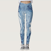 Nautisch zeepaardje en vis leggings (Voorkant)