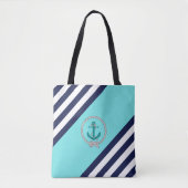 Nautisch zeewateranker/marine-knoop/marine/witte s tote bag (Voorkant)
