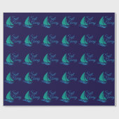 Nautisch Zeil Af Cadeaupapier (Vlak)