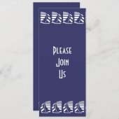 Nautisch zeilblauw witte Deco op maat gemaakte uit Kaart (Voorkant / Achterkant)